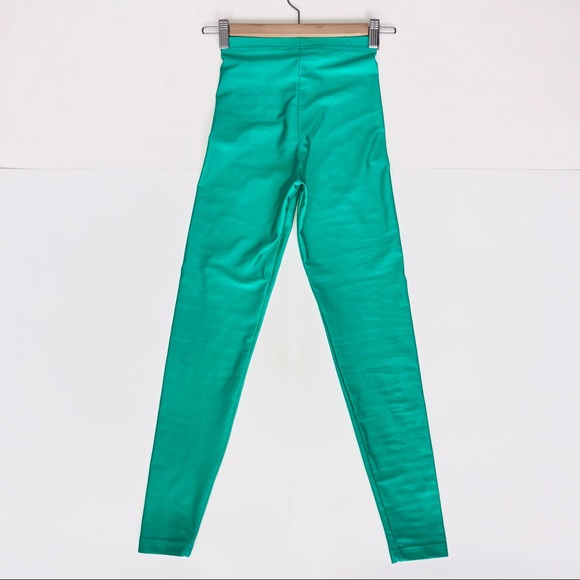 5/$20 American Apparel green leggings, size Small - Picture 6 of 8
